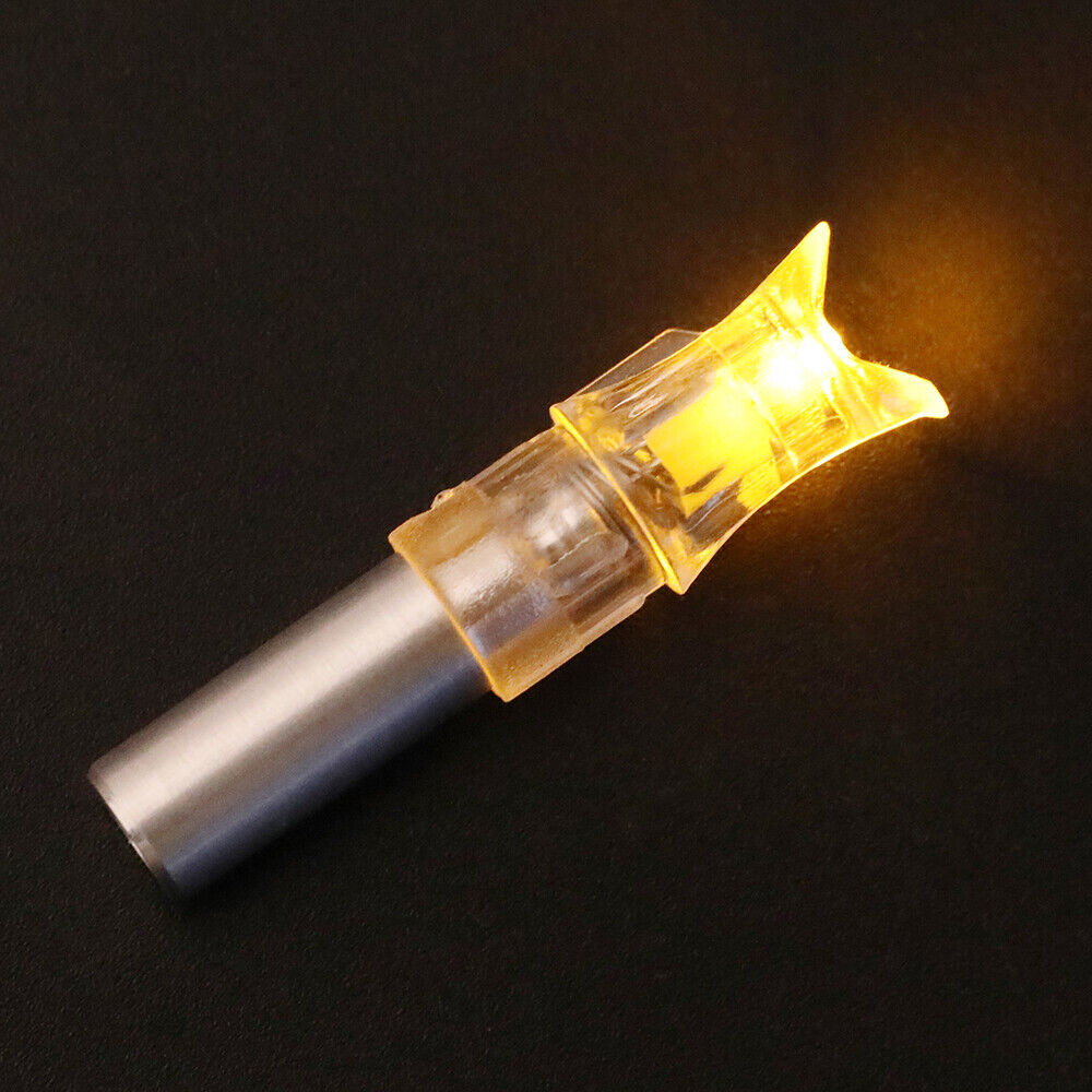 5pcs Crossbow LED Lighted Arrow Nock 7.6mm Arrow Shaft Tail Archery Hunting Shoot